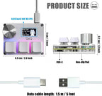 SayoDevice OSU O3C Rapid Trigger Hall Switches Magnetic Linear Switches Keyboard with Knob and Screen,Copy Paste,Shotcut,Macro Hotswap Mini Keypad
