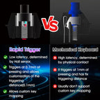 KPXOS OSU4X Hall Effect Keyboard, for OSU, DJMAX, SDVX, for Geometry, for PC/Mobile Rythm Game, HE Magnetic Macro Pad Keypad Device RGB Dash Rapid Trigger Gaming Gifts for Me